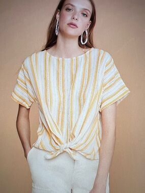 Lou & Grey Sunline Tie Front Top